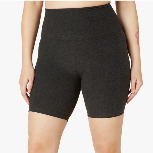 Beyond Yoga Pants - Beyond Yoga Spacedye Biker Shorts-Darkest Night XS